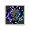 2026 Canada Maple Leaf Aurora Borealis Edition 1 oz Silver Coin