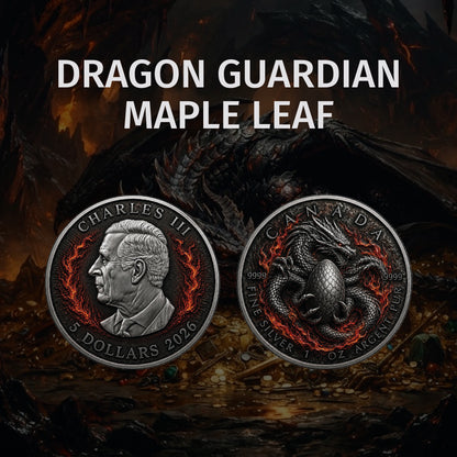 2026 Canada Maple Leaf Dragon Guardian Edition 1 oz Silver Coin (07/29)