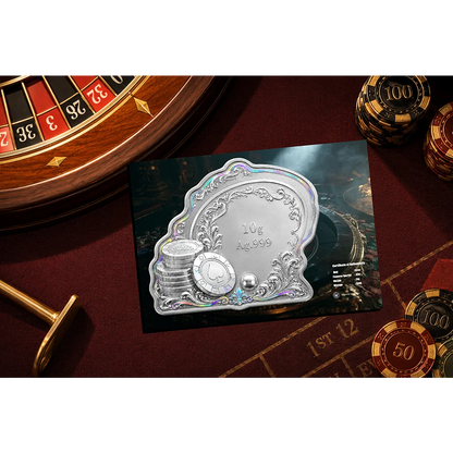 2026 Roulette Shaped 10g Silver in Card