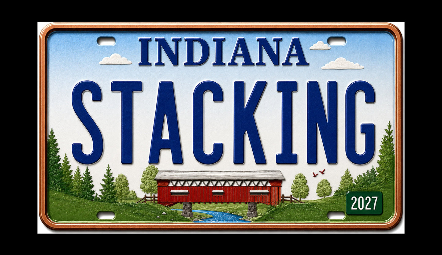 2027 MINNESOTA Stacking Across America License Plate Colorized 1 oz Copper Bar (Series 1) (07/07)