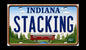 2027 INDIANA Stacking Across America License Plate Colorized 1 oz Copper Bar (Series 1) (07/07)