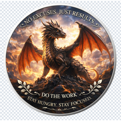 Inspired Spirit - The Dragon Colorized 1 oz Copper Pendant (06/19)