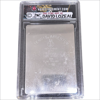 Athena by David Lozeau Colorized 1 oz Silver Bar in COA Slab