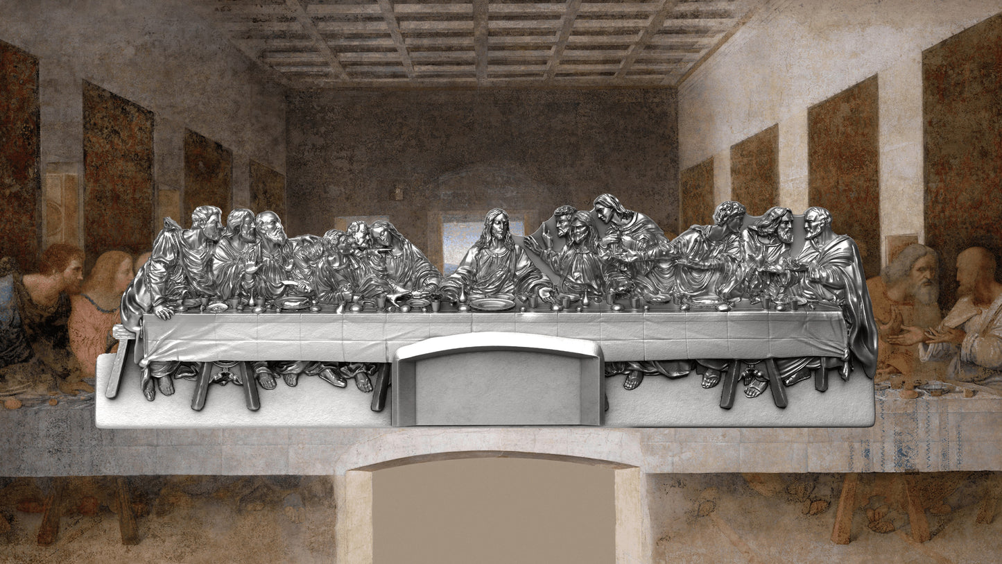 2025 Niue The Last Supper Antiqued 2 oz Silver Coin (07/07)