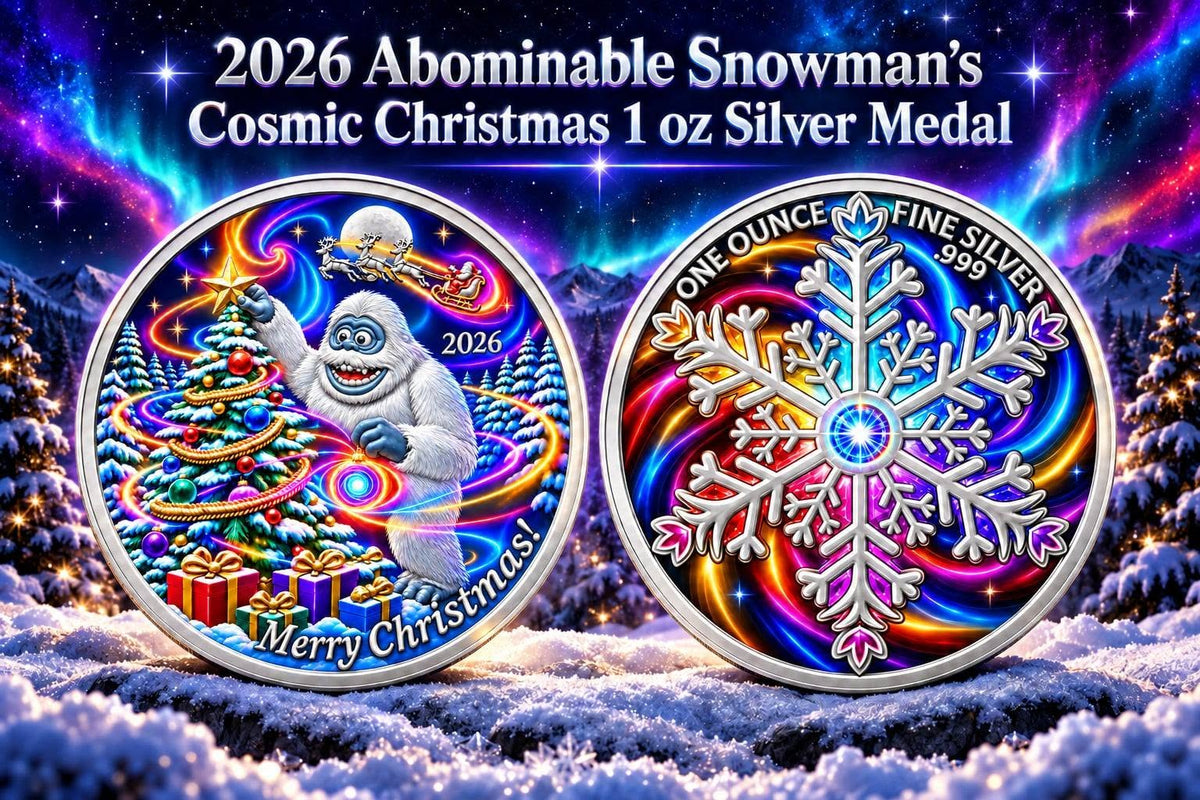 2026 Abominable Snowman's Cosmic Christmas Edition 1 oz Silver Round