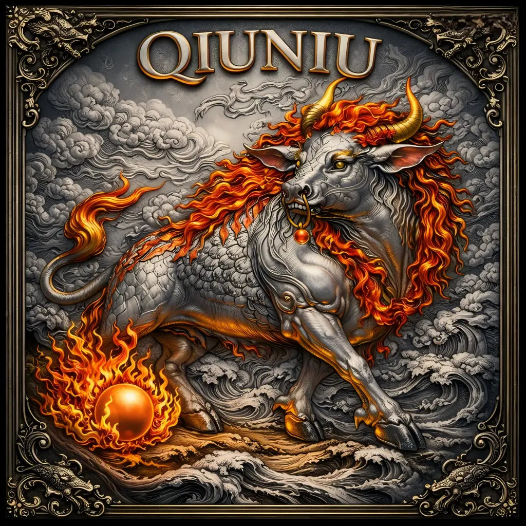 2026 Truth Guard Qiu Niu Fiery Mythic Bull 2 oz Silver Coin