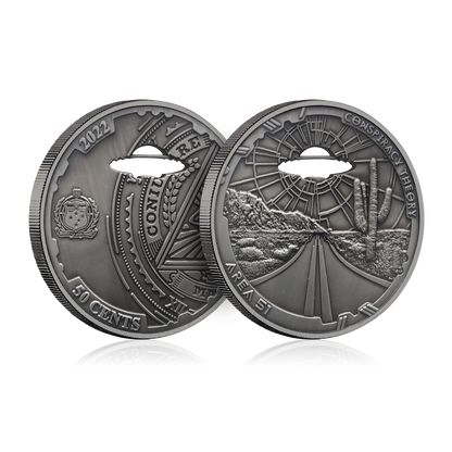 2022 Samoa Conspiracy Collection - Area 51 Cut-Out CN Coin in Card
