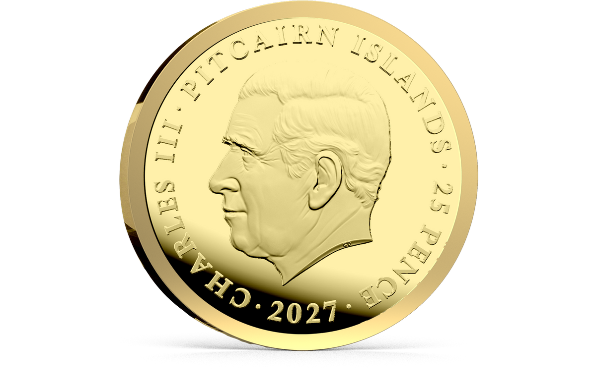 2027 Pitcairn Islands Queen's Beast Black Bull 0.5g Gold Coin