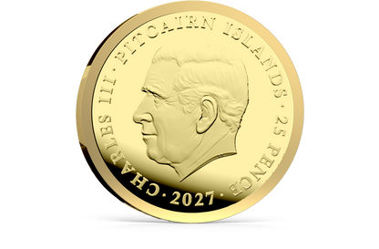 2027 Pitcairn Islands Queen's Beast Black Bull 0.5g Gold Coin