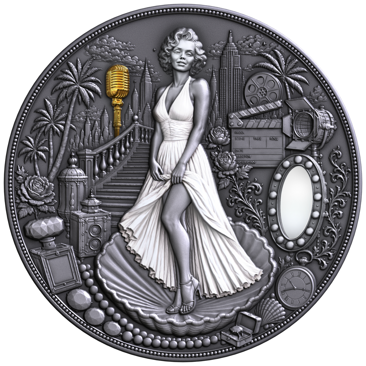 2026 Liberia Blonde in White 2 oz Silver Coin