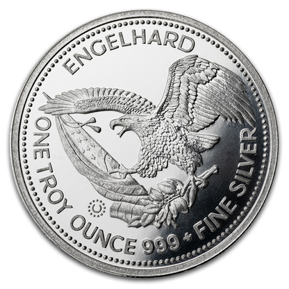 Estimate: 2026 PAMP Suisse Engelhard Prospector 1 oz Silver Round (08/07)