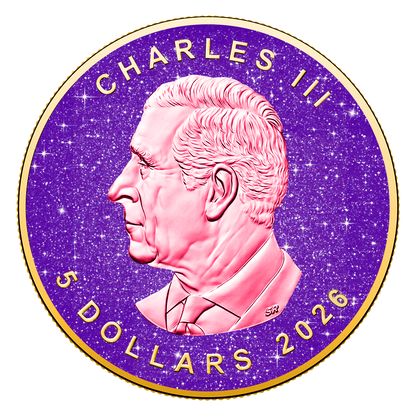 2026 Canada Maple Leaf Royal Amethyst Edition 1 oz Silver Coin (06/29)