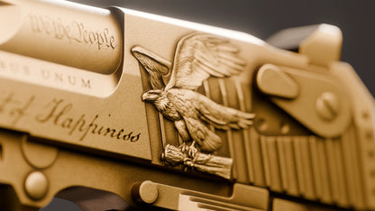 Trump Desert Eagle Gold Gilt 2 oz Silver Medal (07/17)