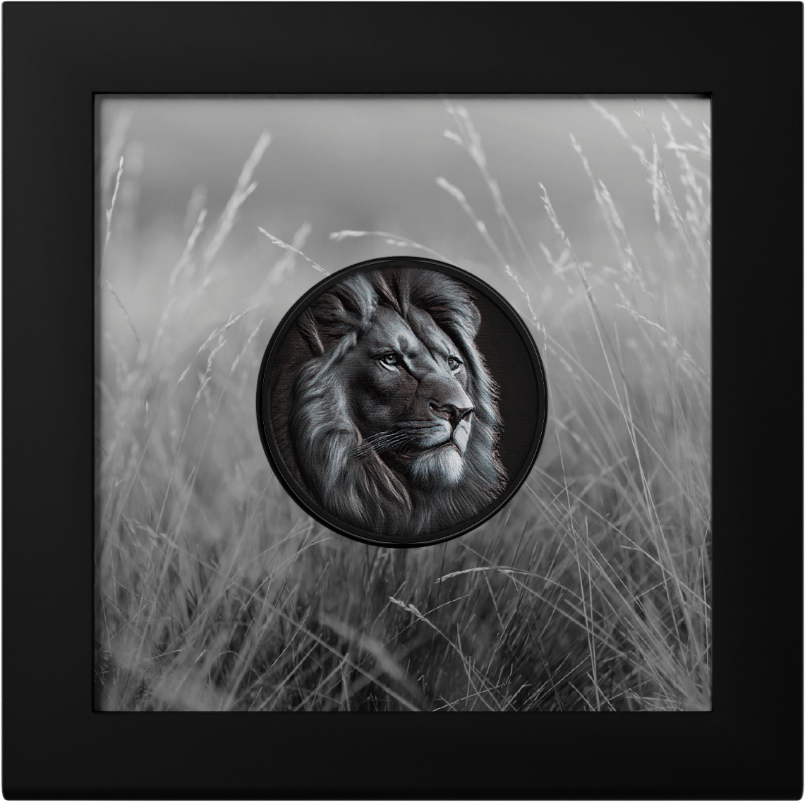 2026 Cook Islands Black and White - Lion 1 oz Silver Coin