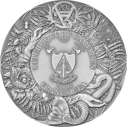 2026 Cameroon Slavic Bestiary - Licho 3 oz Silver Coin (08/03)