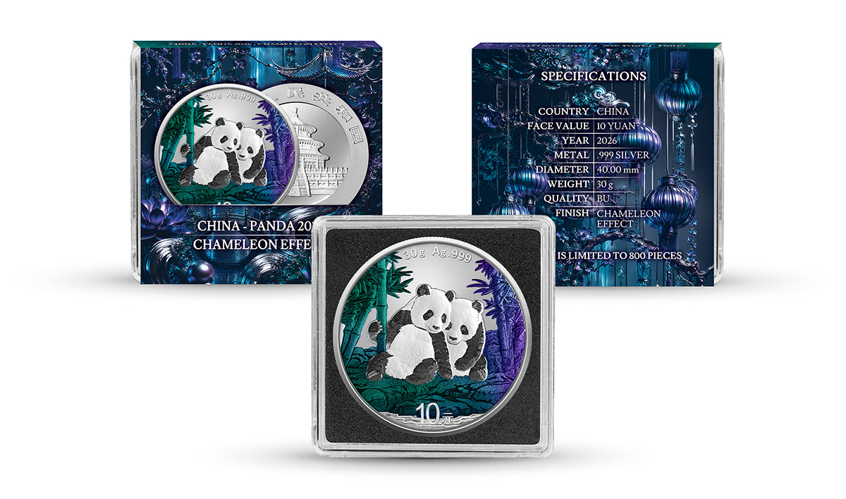 2026 China Panda Chameleon Effect 30g Silver Coin