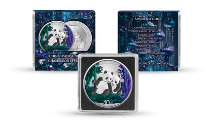 2026 China Panda Chameleon Effect 30g Silver Coin