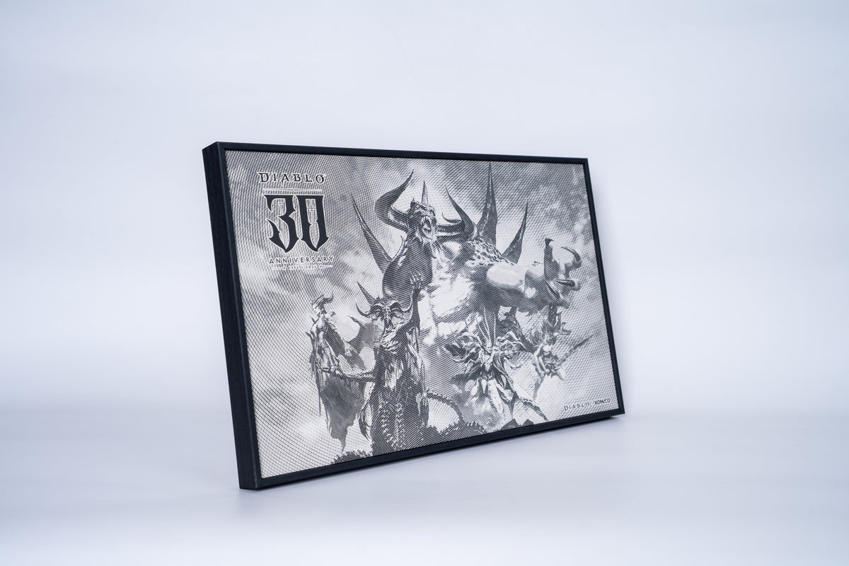 2026 KOMSCO Diablo 30th Anniversary Intaglio Print - Black & White Edition