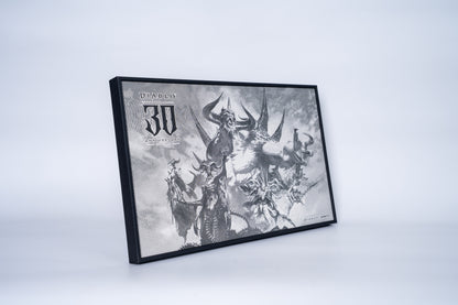 2026 KOMSCO Diablo 30th Anniversary Intaglio Print - Black & White Edition