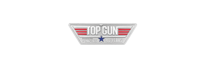 In Stock! 2026 Tuvalu Top Gun 40th Ann. Shaped 1 oz Silver Coin