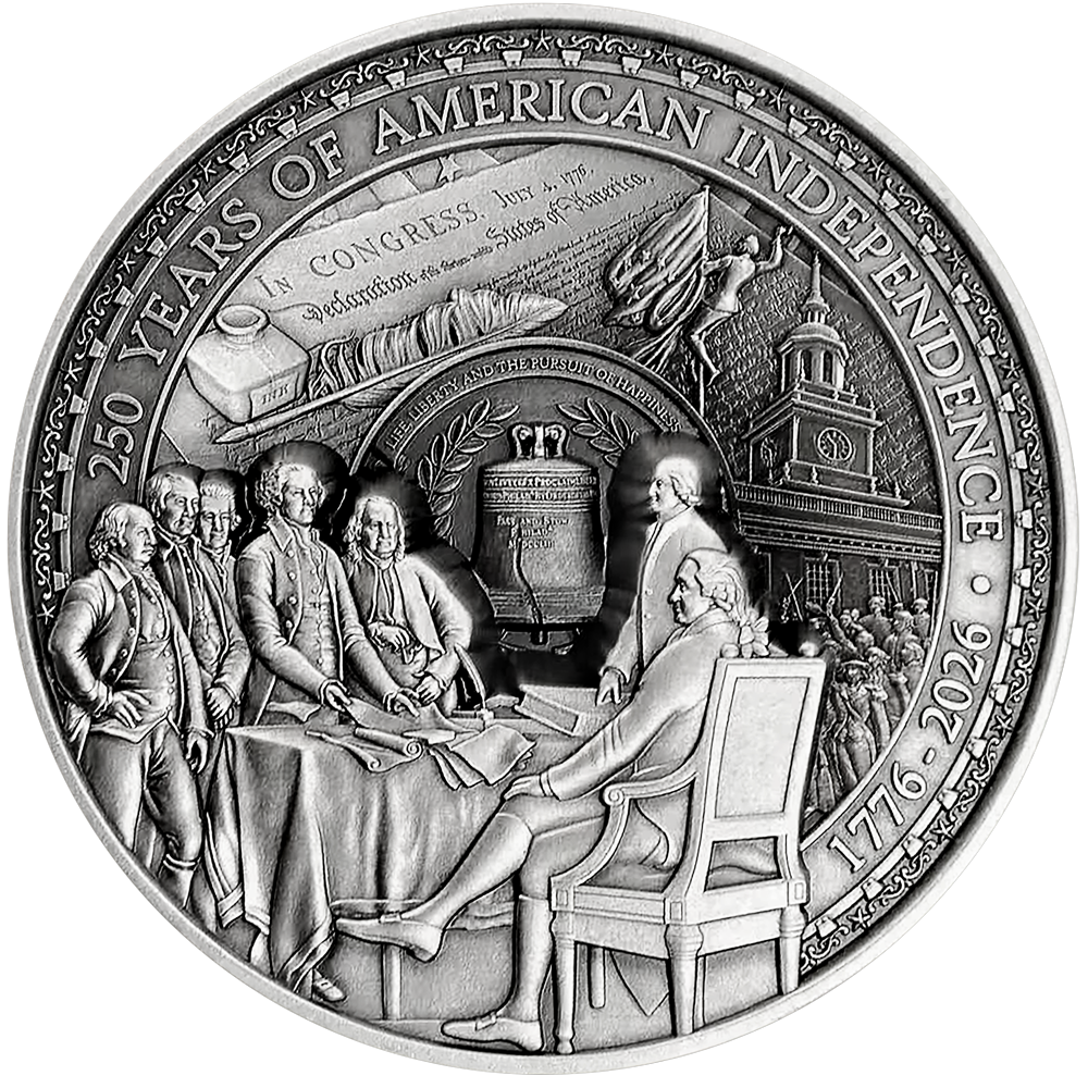 2026 Barbados Declaration of Independence Multilayer 10 oz Silver Coin (07/23)
