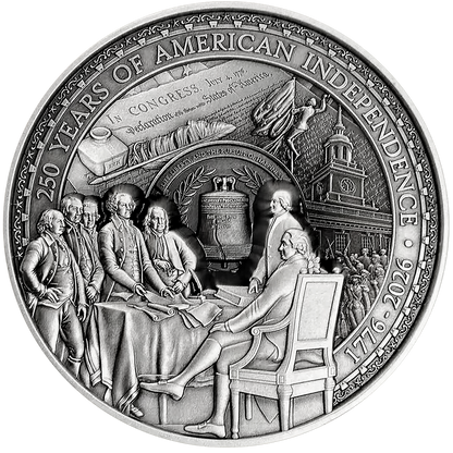 2026 Barbados Declaration of Independence Multilayer 10 oz Silver Coin (07/23)