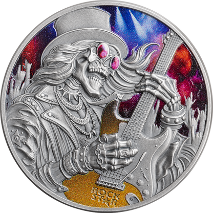 2026 Ghana Memento Mori - Rockstar 1 oz Silver Coin