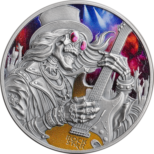 2026 Ghana Memento Mori - Rockstar 1 oz Silver Coin