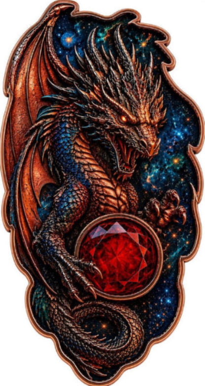 Dragon's Legacy Shaped 1 Kilo Copper Medal (07/16)