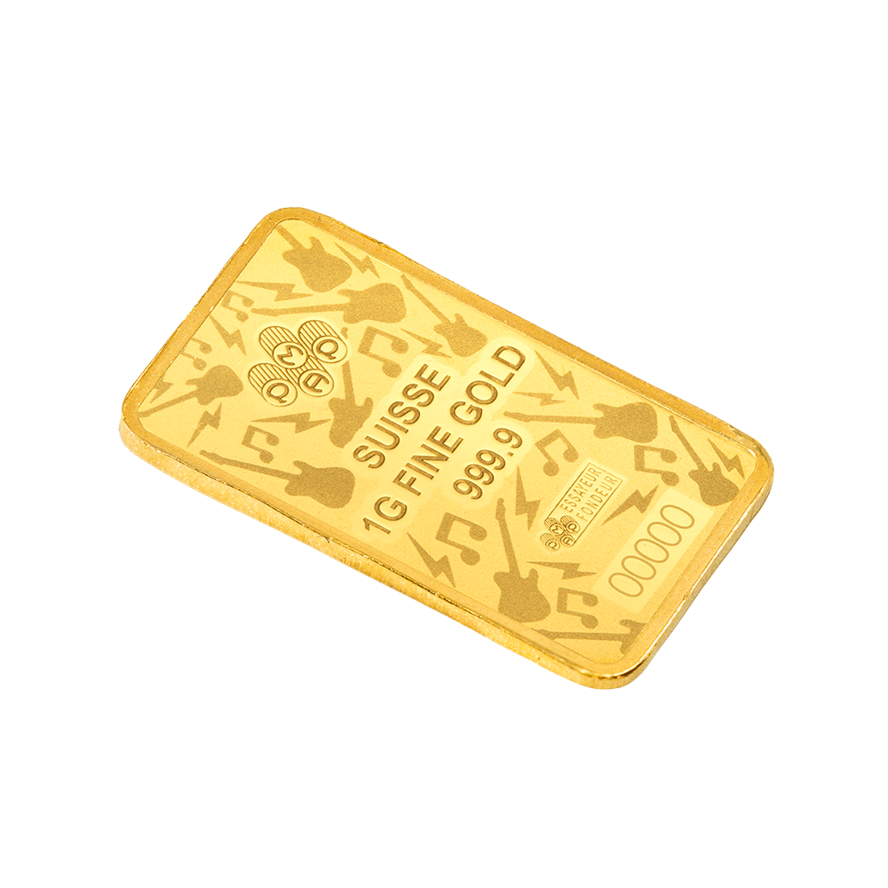 2026 PAMP Suisse Fender 80th Ann. 1g Gold Bar in Card (08/07)