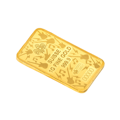 2026 PAMP Suisse Fender 80th Ann. 1g Gold Bar in Card (08/07)