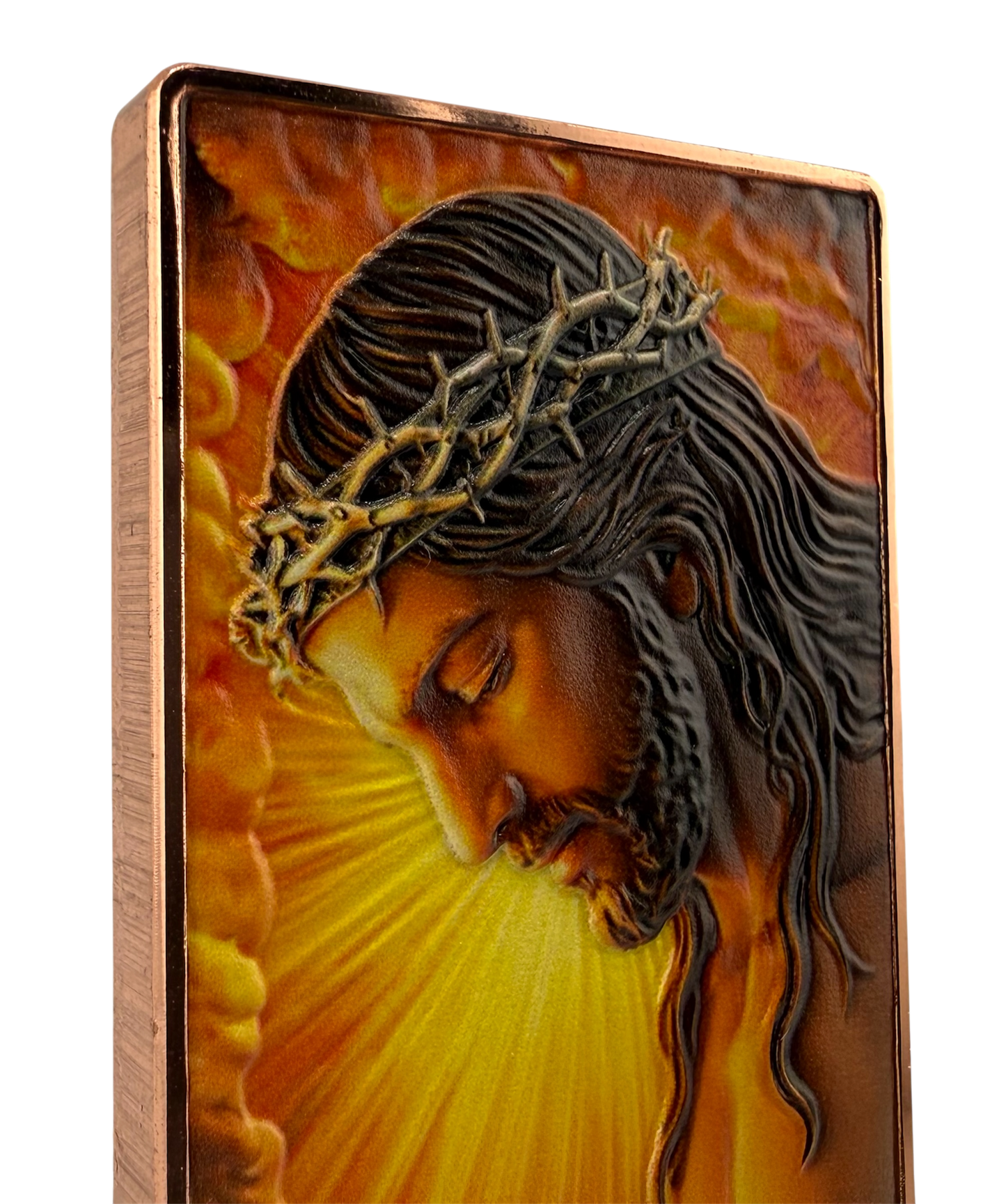 Jesus - He is Risen Colorized 5 oz Copper Bar (06/24)