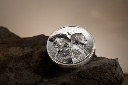 2026 Mongolia Enemies in History - Custer vs Sitting Bull 2 oz Silver Coin