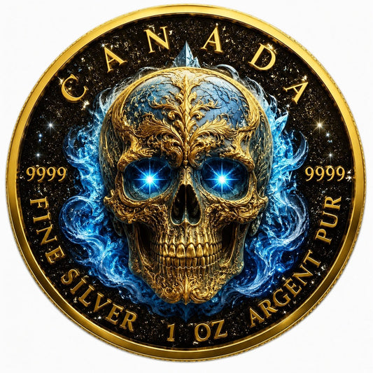 2026 Canada Maple Leaf Azure Death Edition 1 oz Silver Coin