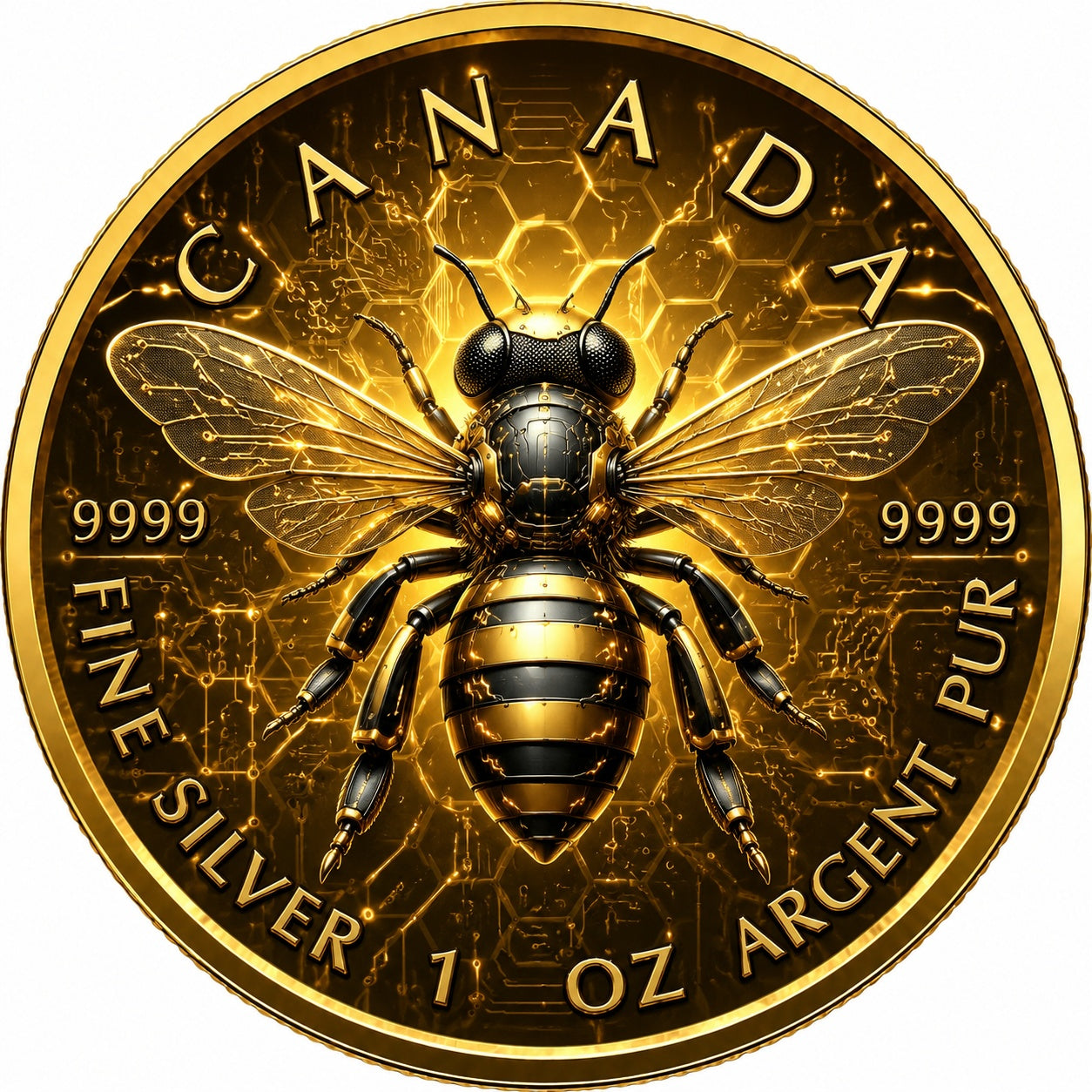 2026 Canada Maple Leaf The Golden Bee Edition 1 oz Silver Coin