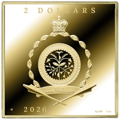 2026 Niue Girl with the Pearl Earrings 2 oz Silver Coin (07/24)
