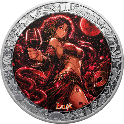 2026 Niue Seven Sins & Virtues - Lust 1 oz Silver Coin