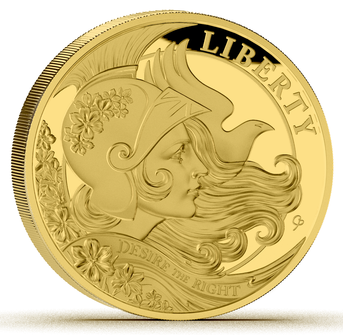 2027 Falkland Islands Liberty - Desire the Right BU 0.5g Gold Coin