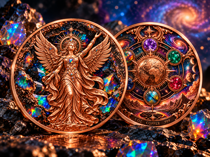 Divine Elements - The Opal Empress 5 oz Copper Medal