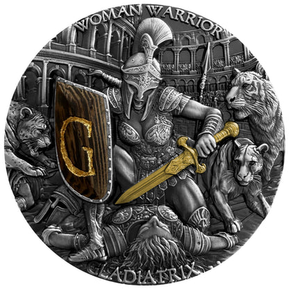 2026 Niue Woman Warrior - Gladiatrix 2 oz Silver Coin (08/05)