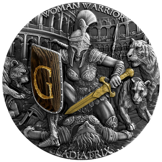 2026 Niue Woman Warrior - Gladiatrix 2 oz Silver Coin (08/05)