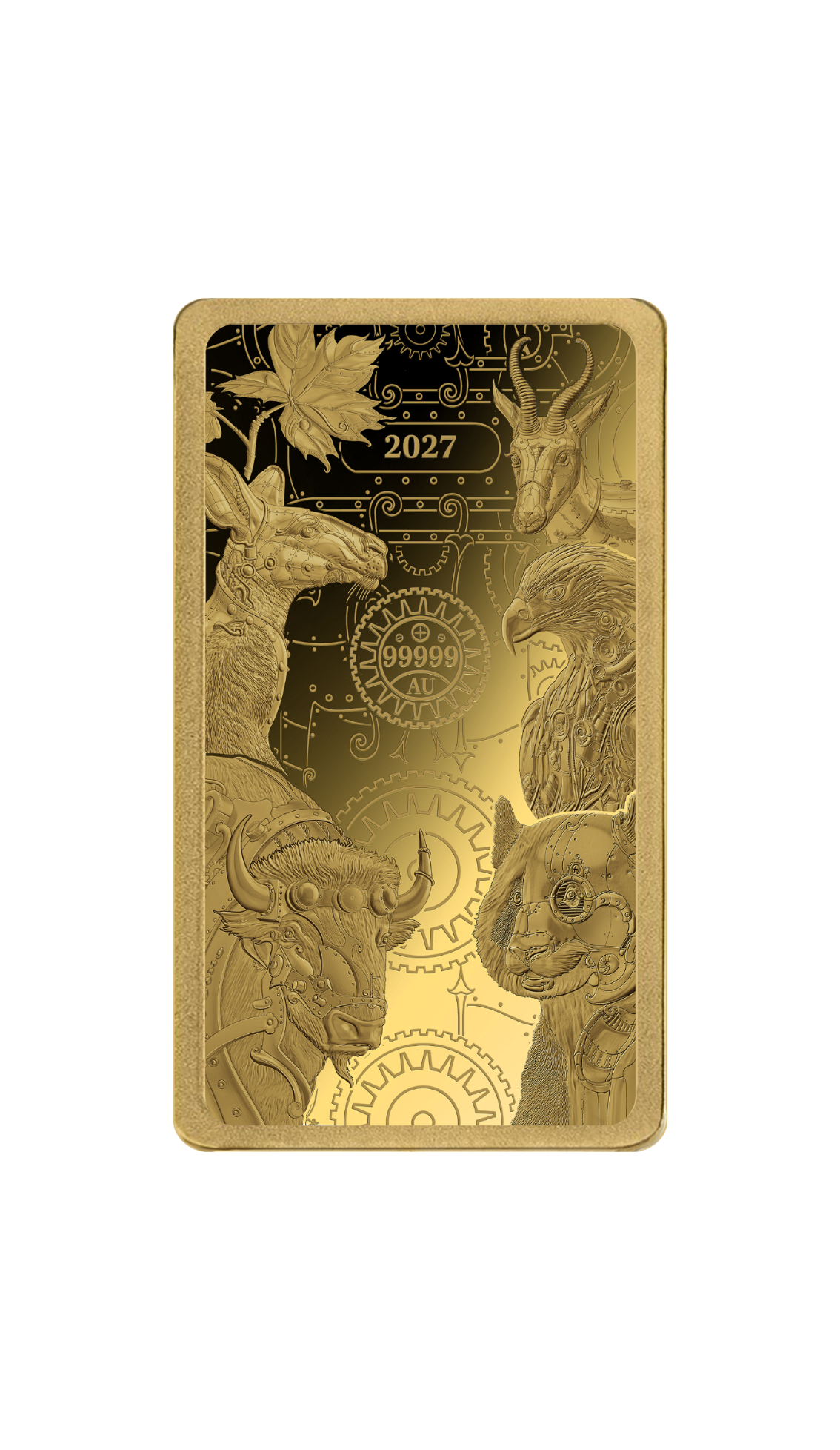 2027 Solomon Islands WPB Steampunk Completer 1g Gold Coin - Capsule
