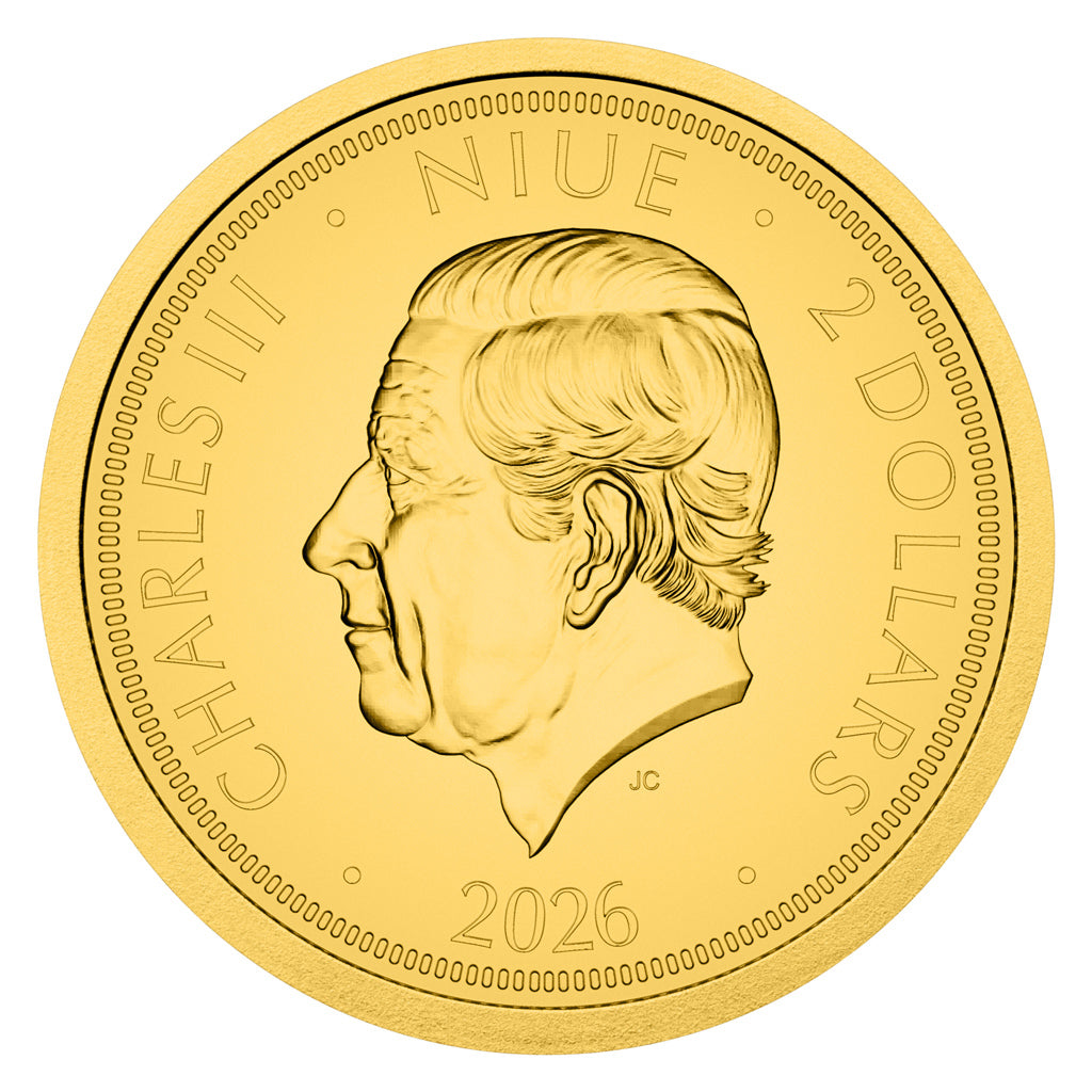 2026 Niue Czech Lion 1/50 oz Gold Coin (06/30)