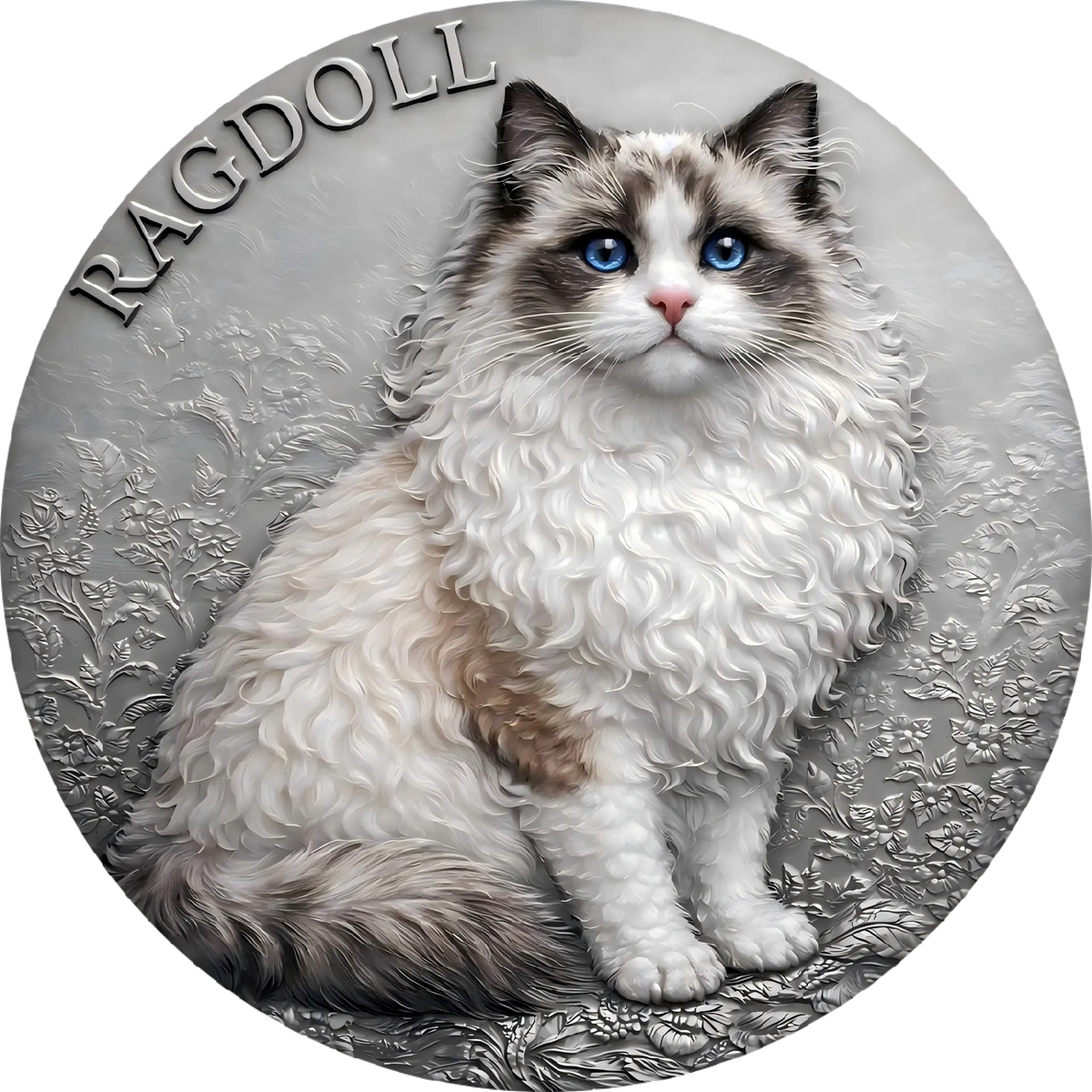 2026 Truth Guard World Feline Series - Ragdoll 2 oz Silver Coin