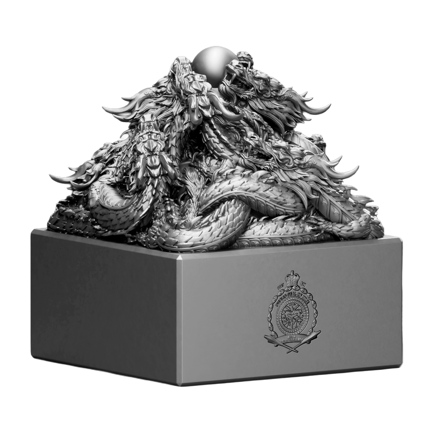 2027 Niue Heirloom Seal of the Realm Sculpture 5 oz Silver Coin (07/29)