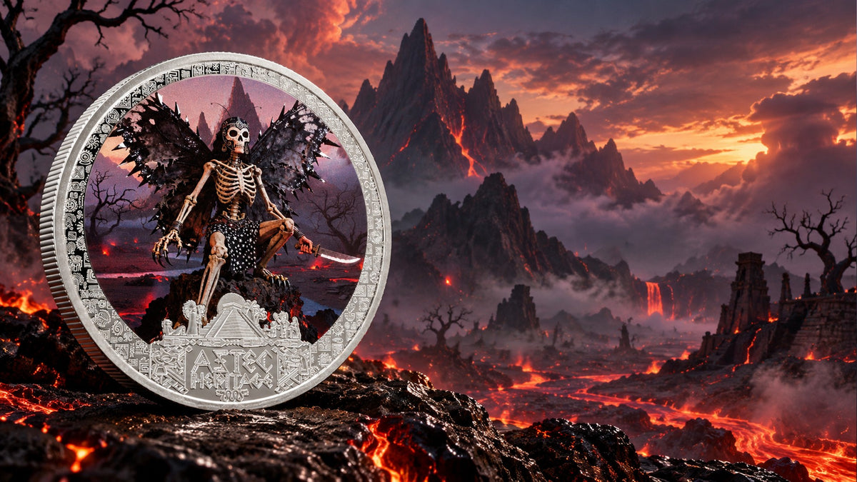 2026 Liberia Aztec Heritage Itzapapolotl 1/2 oz Silver Coin