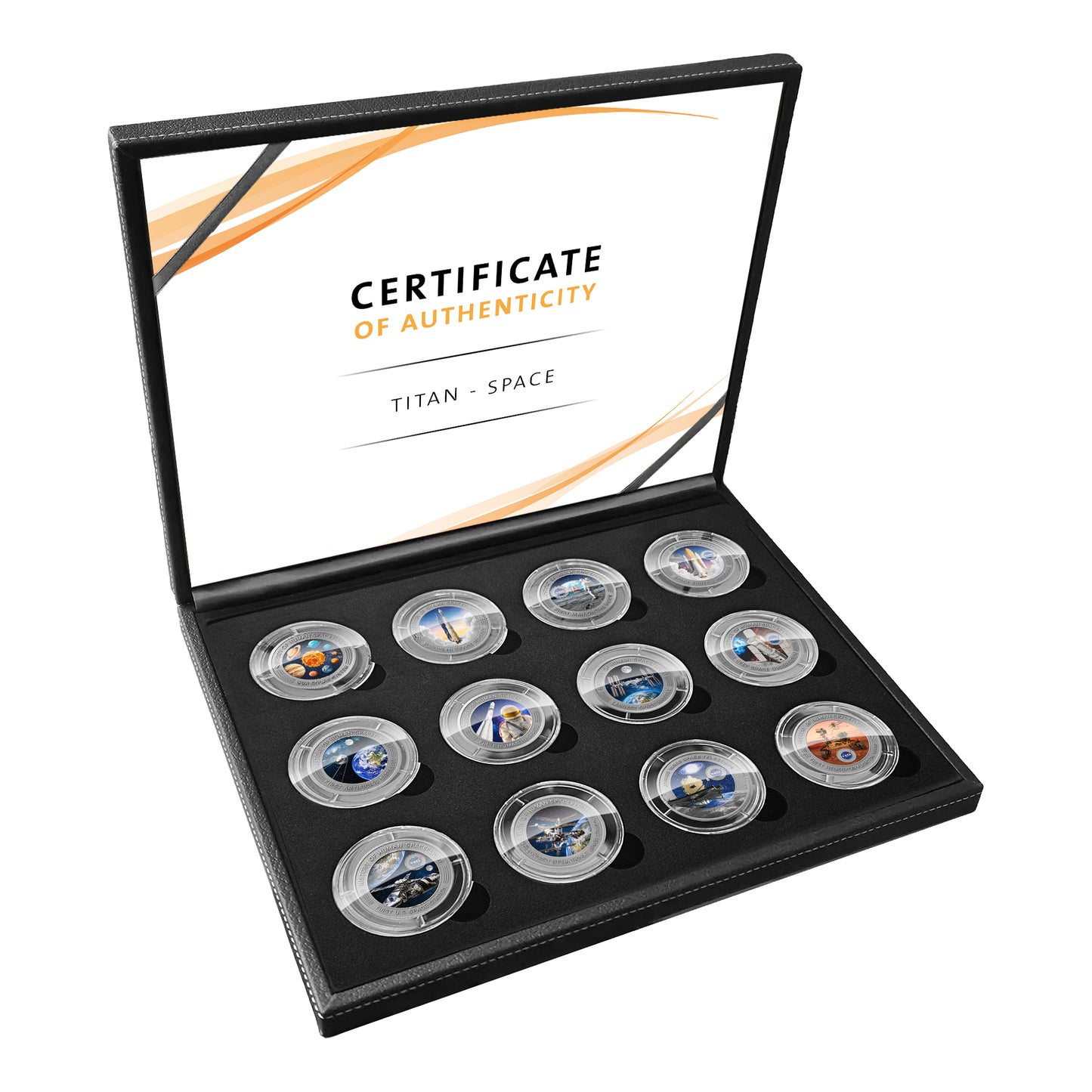 2025 Ghana History of Spaceflight 1 oz Titanium 12-Coin Set (06/16)