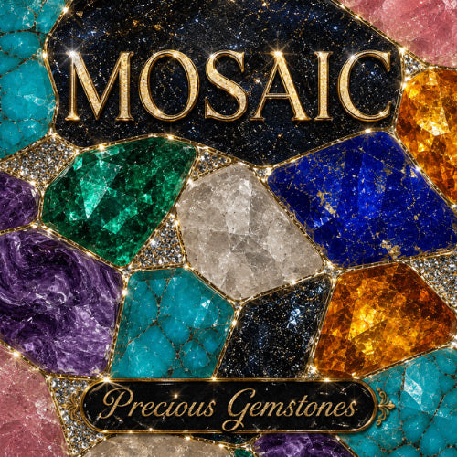 2024 Mexico Libertad Mosaic Precious Gemstones 1 oz Silver Coin (07/01)