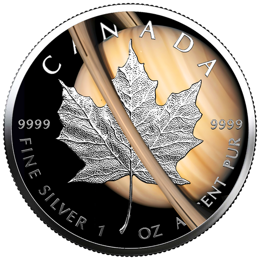 2026 Canada Maple Leaf Saturn Edition 1 oz Silver Coin