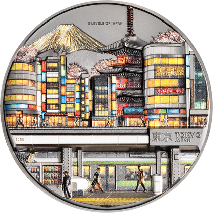 2026 Cook Islands 3 Levels of Japan 2 oz Silver Coin
